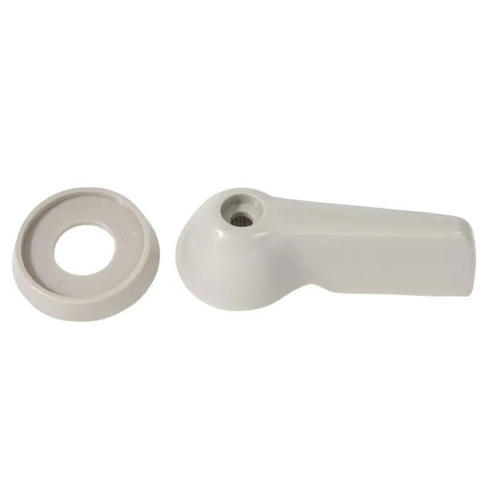Interior Door Handle and Escutcheon Set in Beige: T2 Split Bus (1966-1967)