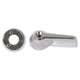 Interior Cab Door Handle & Escutcheon Set 4 Piece Chrome: T2 Split Bus (1966-1967)