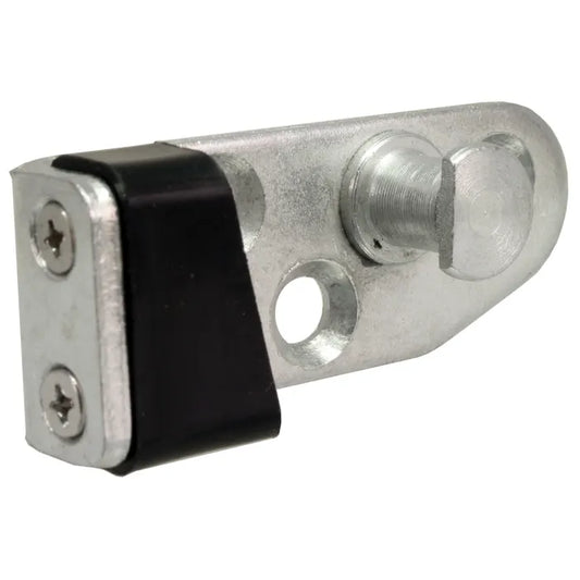 Left Door Striker Plate with Rubber Stop: T2 Split Bus (1964-1966)