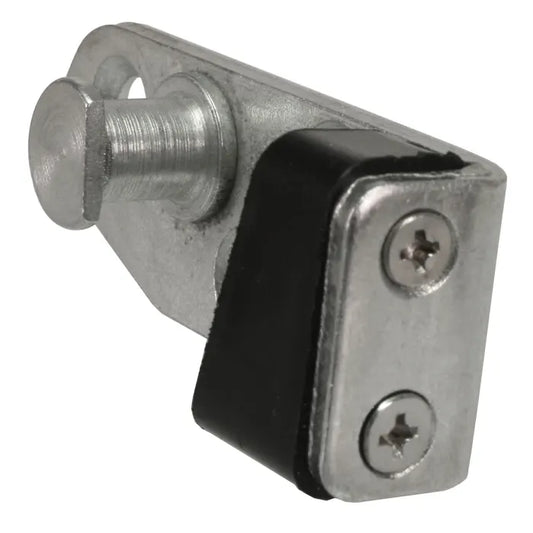 Right Door Striker Plate with Rubber Stop: T2 Split Bus (1964-1966)