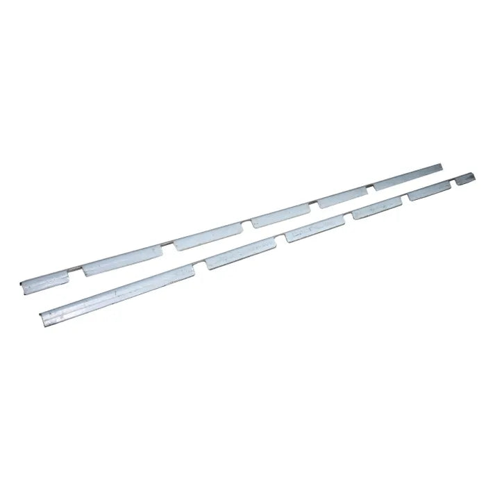 Sliding Cab Window Latch Plate Stainless Steel Pair: T2 Split Bus (1955-1967)