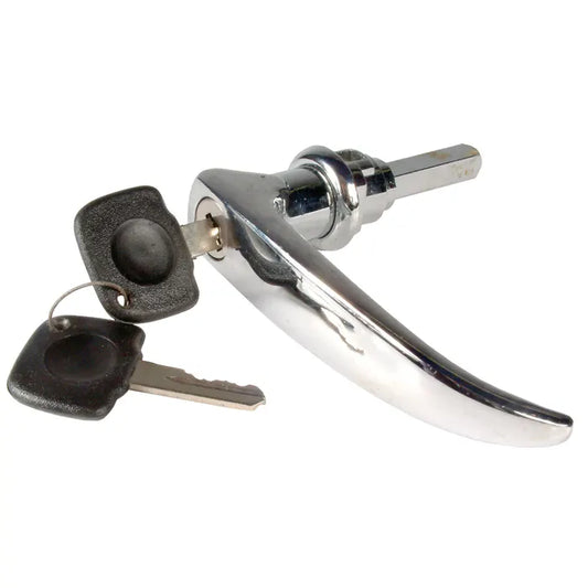 Cargo Door Handle with Keys Long: T2 Split Bus (1959-1967), T2 Split USA (1959-1967)