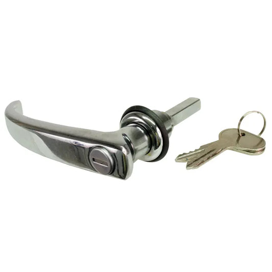Cargo Door Handle with Keys Long: T2 Split Bus (1966-1967)
