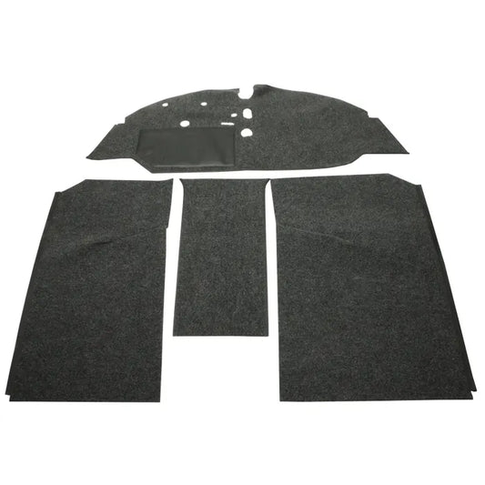 Carpet Set for Left Hand Drive Walk Through Charcoal: T2 Split Bus (1962-1967)