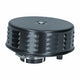 Air filter with louvers - black