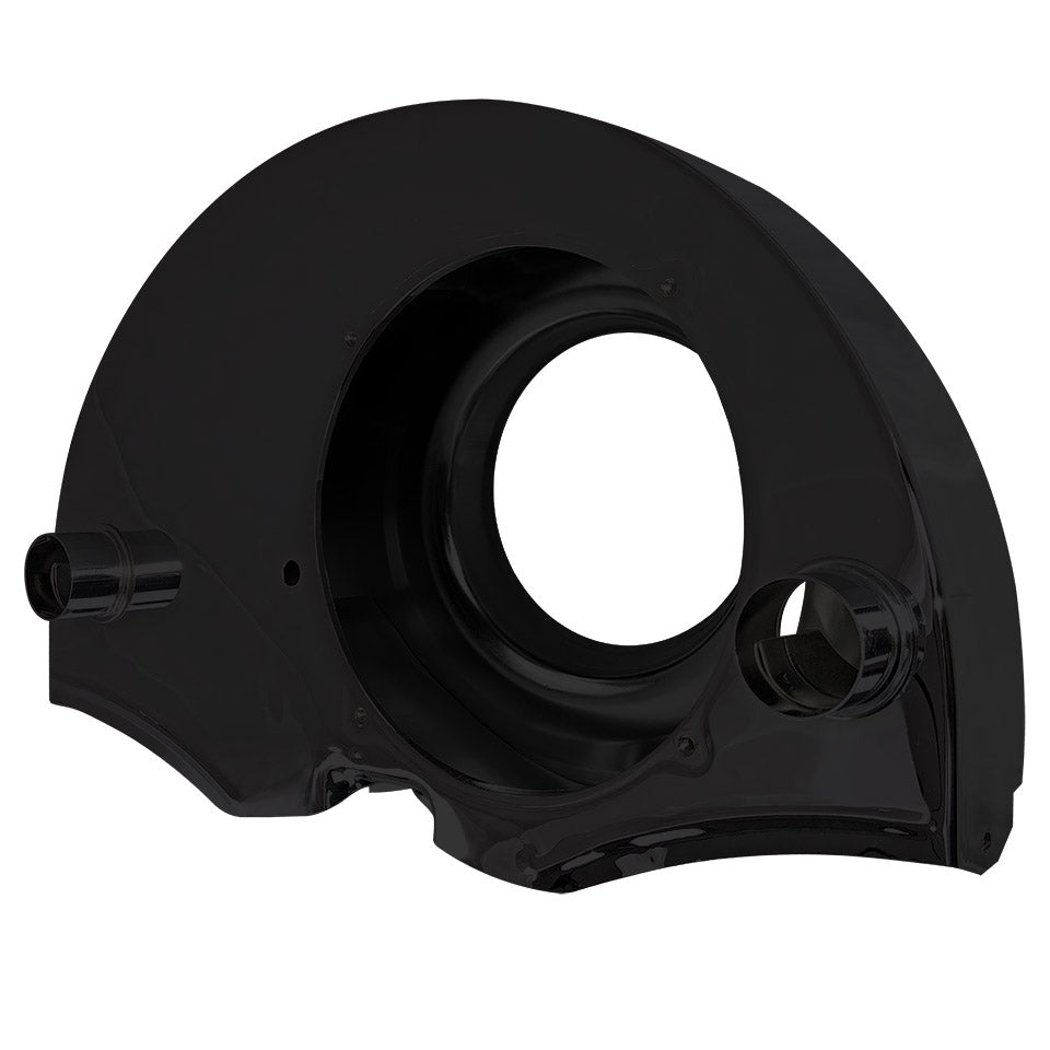 Fan shroud with ducts, without doghouse, black