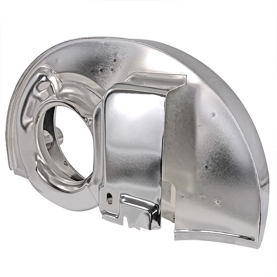 Fan shroud with ducts, with doghouse, Chrome