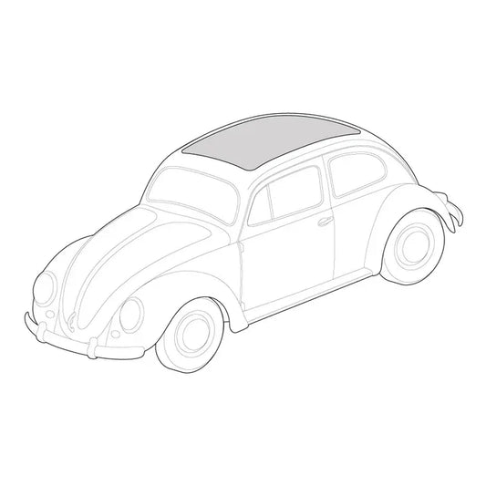 Ragtop 1092x965mm in Vinyl: Beetle (1957-1963)