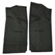 Under Cab Seat Rubber Mats Black Pair: T2 Split Bus (1963-1967)