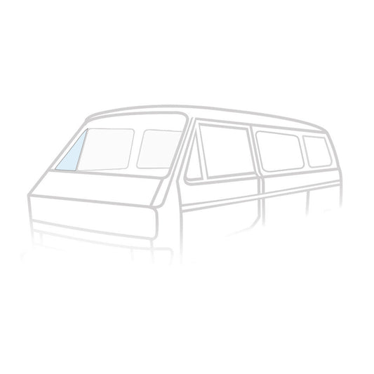 Vent wing window open, right