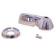 Inner Cab Door Handle & Escutcheon in chromed metal T2 Split Bus (1966-1967)