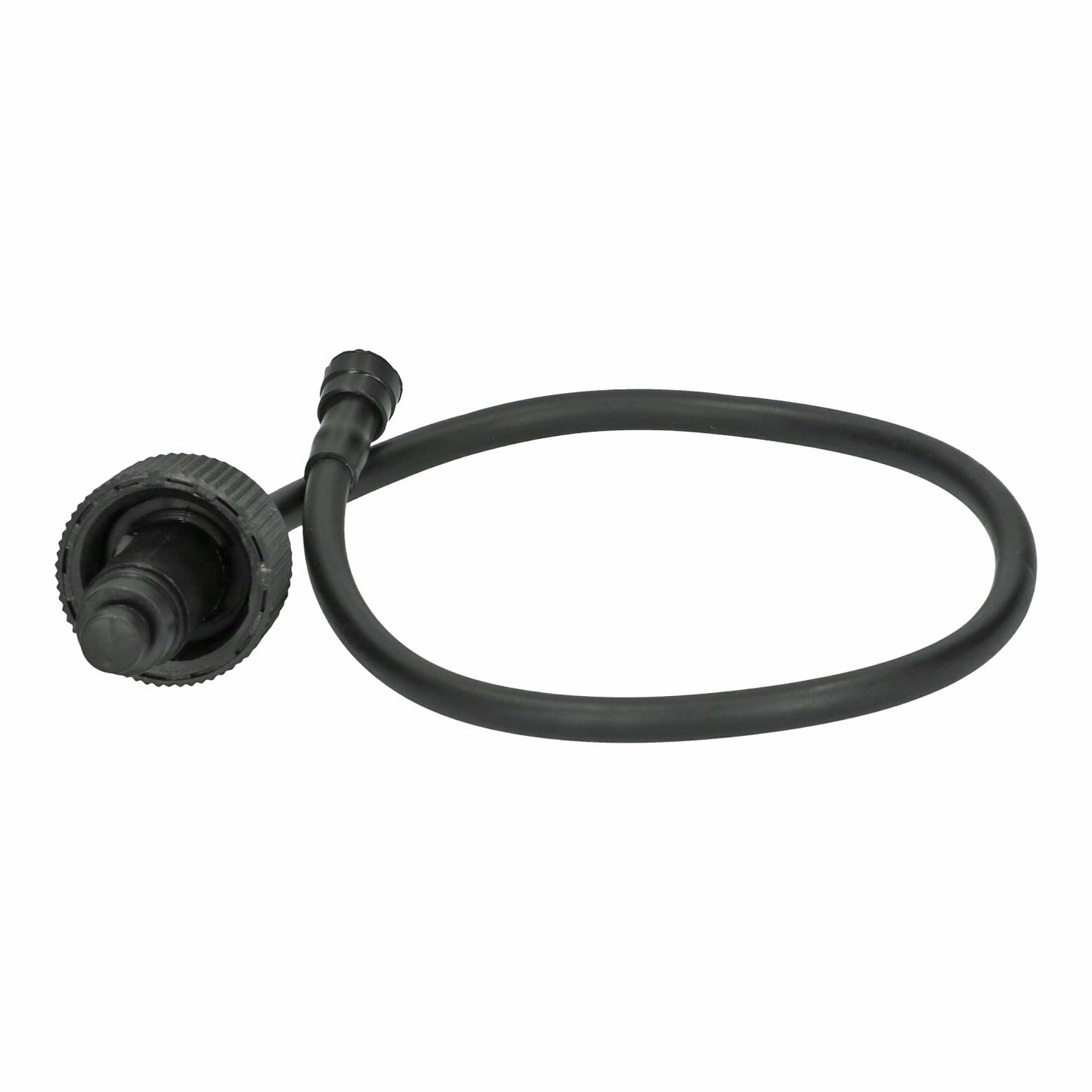 Washer bottle cap, with tube up the spare wheel