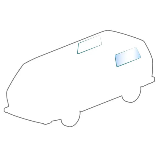 Rear Side Window Glass Clear: T25 (1980-1992)