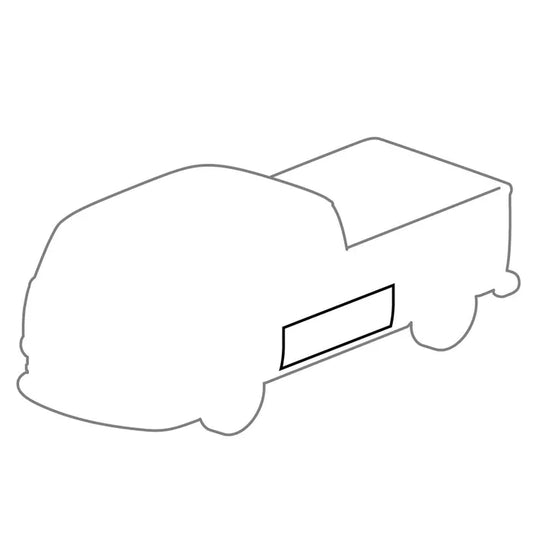 Locker Door Seal for Single or Double Cab Pick-Up: T2 Bay (1968-1979), T2 Split Bus (1955-1967)