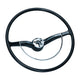 Steering wheel with horn ring, black Beetle 08/60-07/71 Karmann Ghia 08/60-07/71 Type 3 08/60-07/71