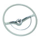 Steering wheel with horn ring, silver beige Beetle 08/60-07/71 Karmann Ghia 08/60-07/71 Type 3 08/60-07/71