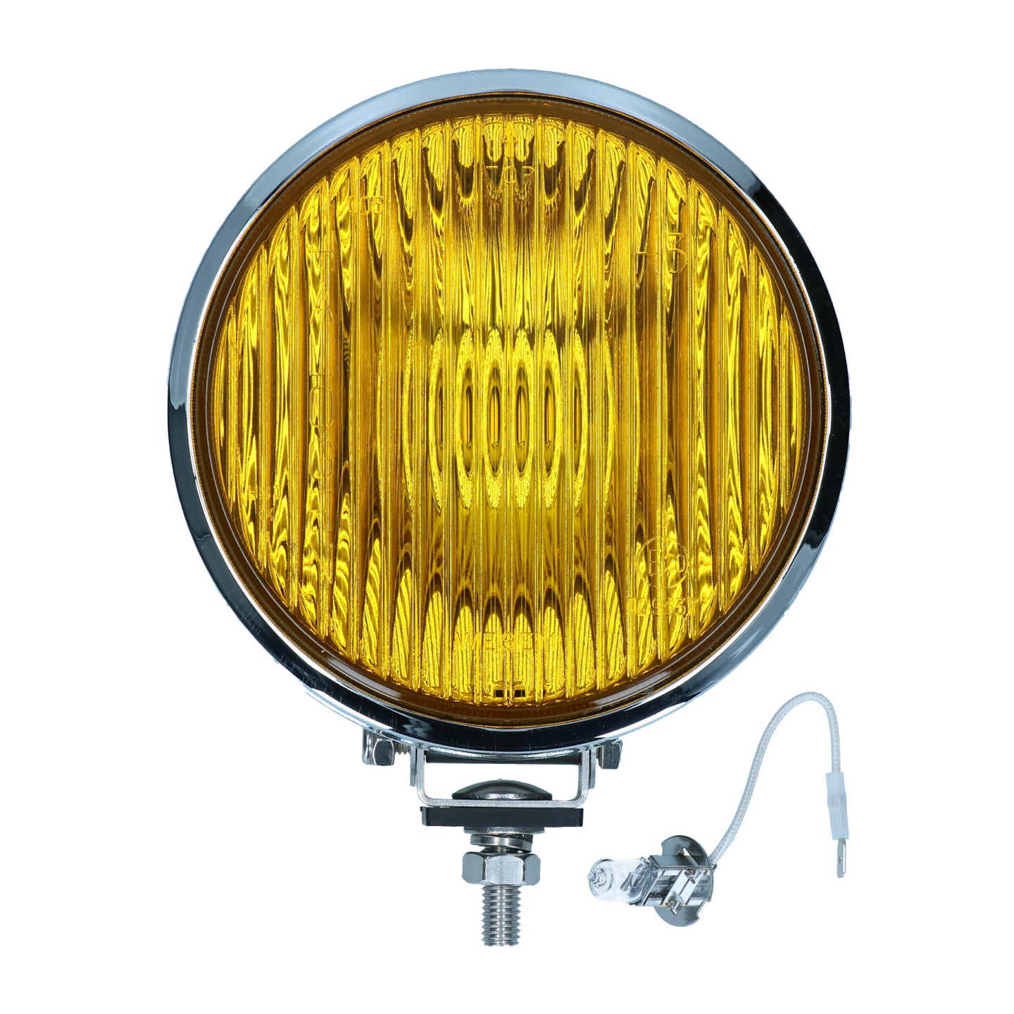 Foglight front chrome, yellow glass