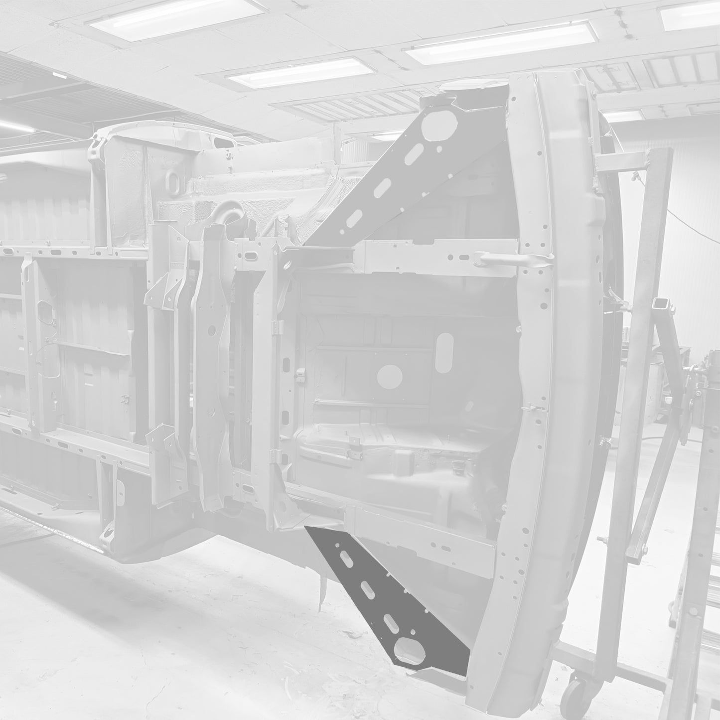 Chassis section front transverse underside, left T25 Bus 05/79-07/92