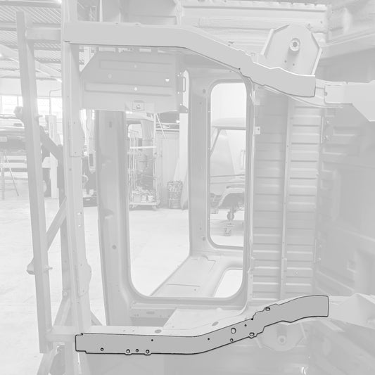 Chassis section underside rear, left T25 Bus 05/79-07/92