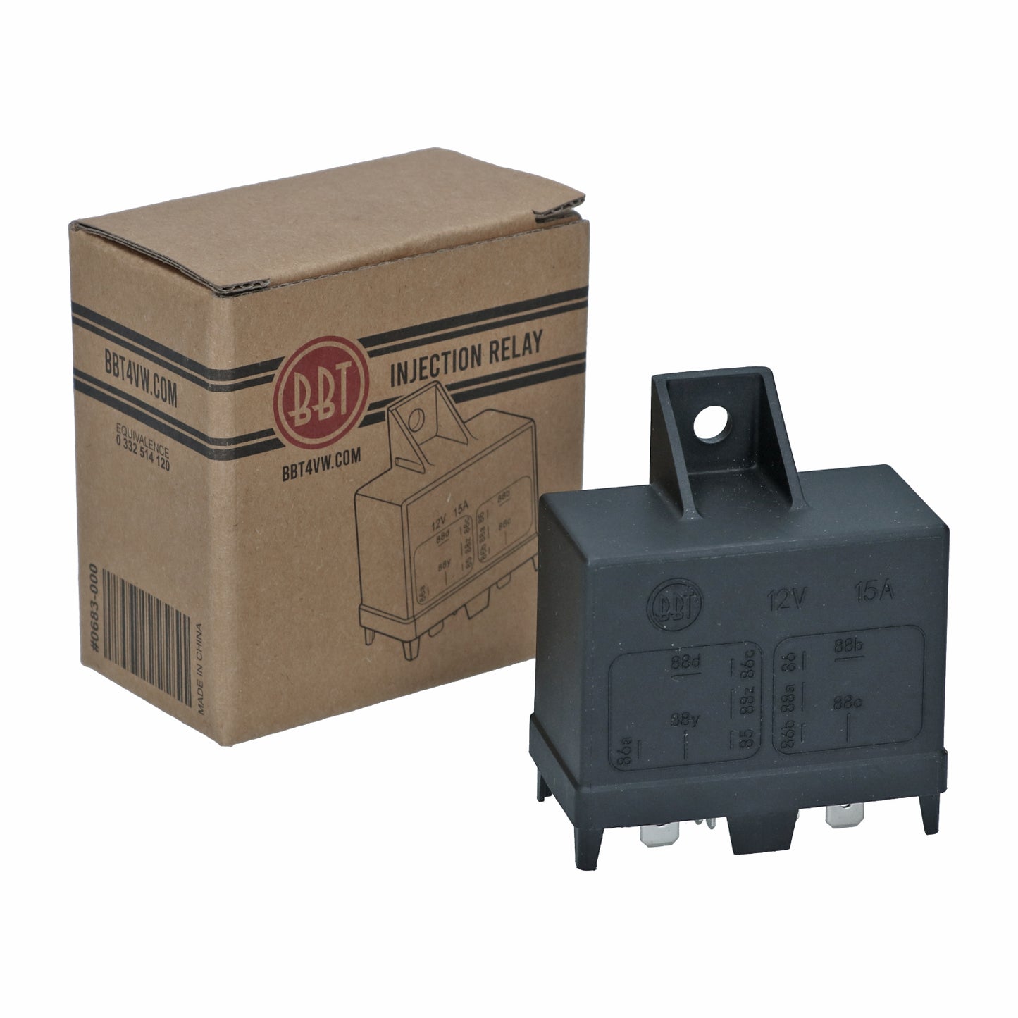 Combi relay for fuel injection. Beetle 75 to 79 and type 2  74 to 78 and T25 80 to 83
