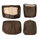 Seat cover set fron,tbrown - 1/3 2/3, Basket weave (vertical seams)