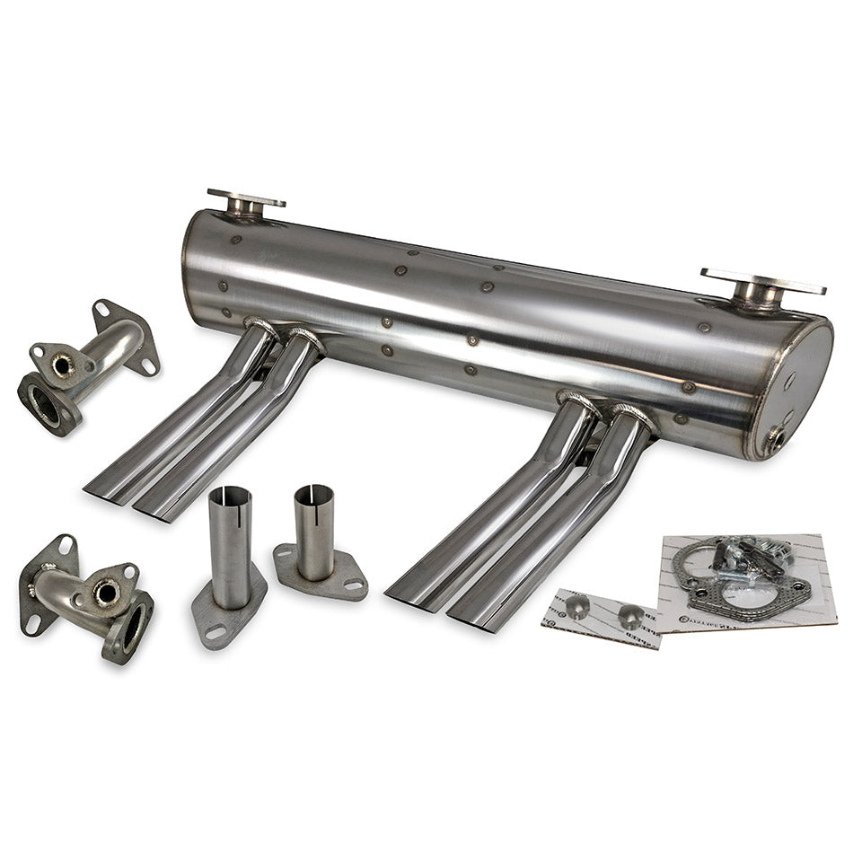 Exhaust Abarth 25/36hp 'Vintage Speed' with pre-heat risers / Stainless steel