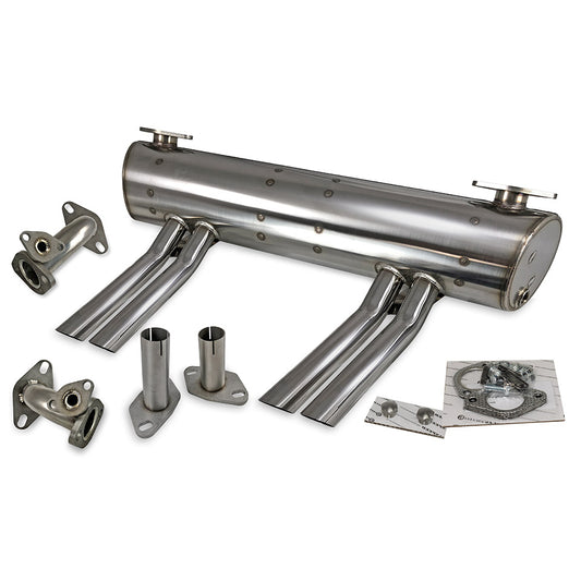 Exhaust Abarth 25/36hp 'Vintage Speed' with pre-heat risers / Stainless steel