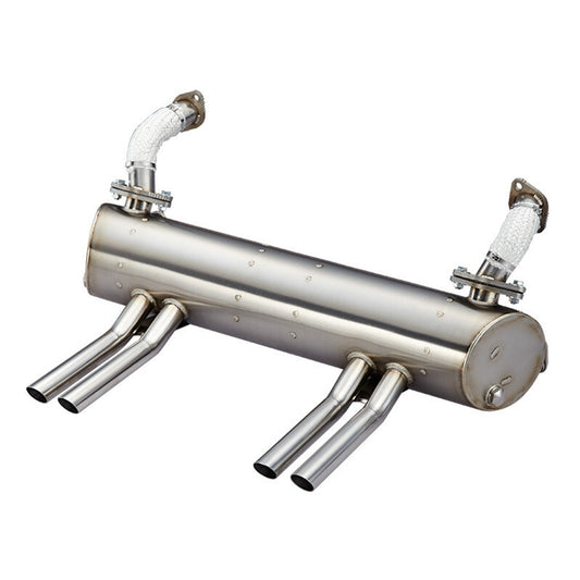 Exhaust Abarth 'Vintage Speed' without pre-heat risers / Stainless steel