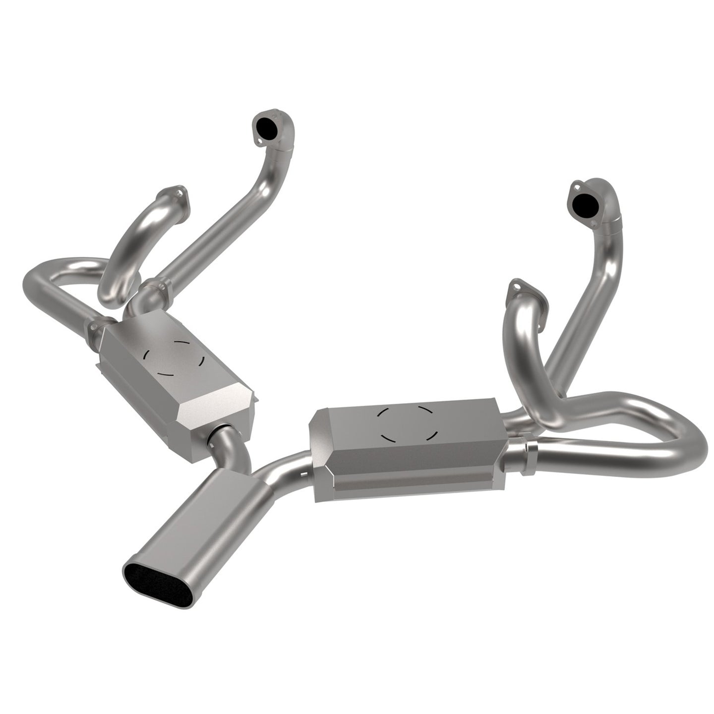 Exhaust Sebring 43mm 13-1600cc 'Vintage Speed' without pre-heat risers / stainless steel