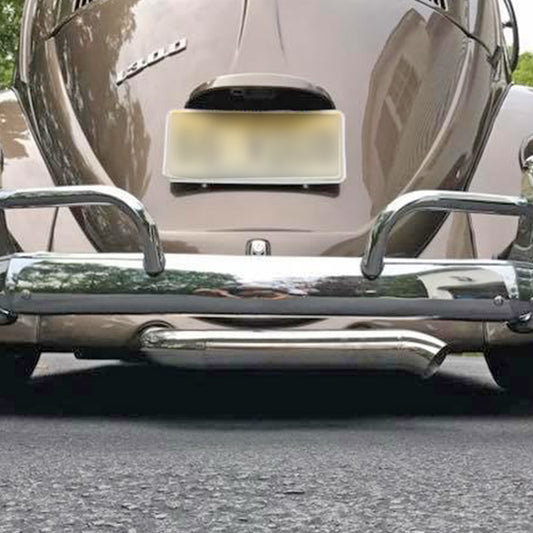 Exhaust 'Extreme lowered', without pre-heat risers Beetle, Karmann Ghia 1300-1600cc