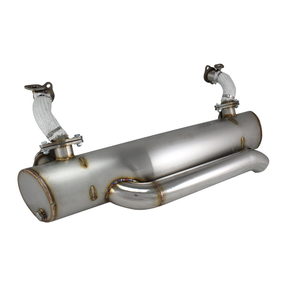 Exhaust, Vintage Speed, with pre-heat risers, Stainless steel