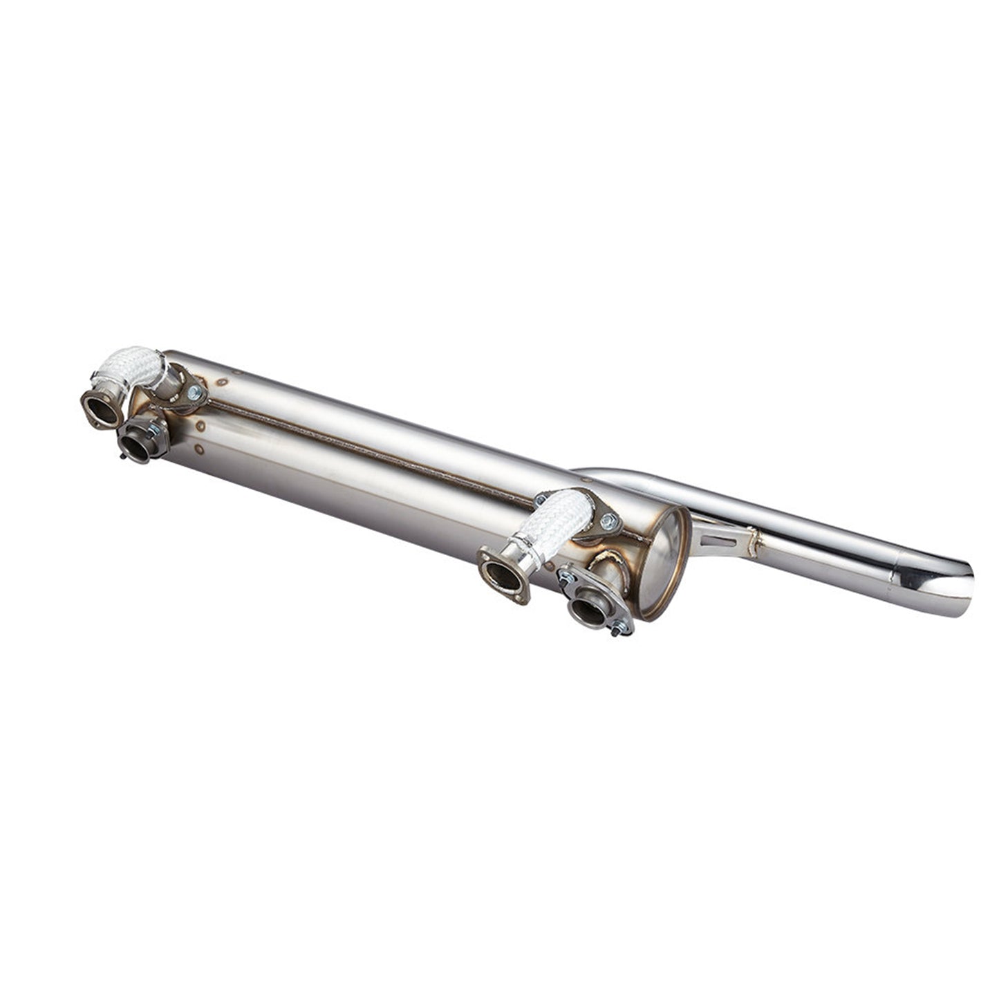 Exhaust 'Vintage Speed' without pre-heat risers / Stainless steel - standard tailpipe 'Super Flow'