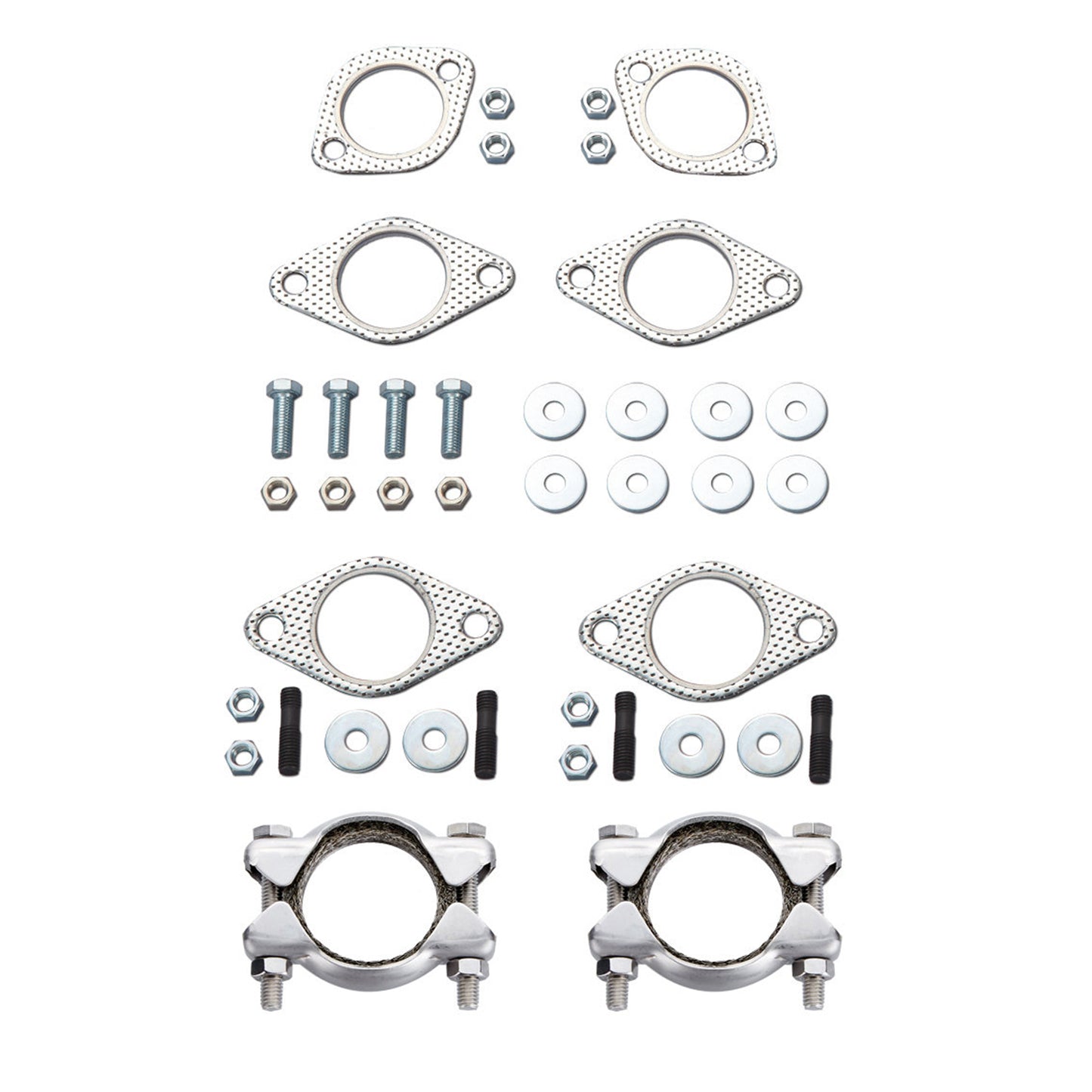 Exhaust 'Vintage Speed' without pre-heat risers / Stainless steel - standard tailpipe 'Super Flow'