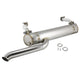 Exhaust - Bus 60-07/67 'Vintage Speed' with pre-heat risers / Stainless steel - lowered, standard tailpipe