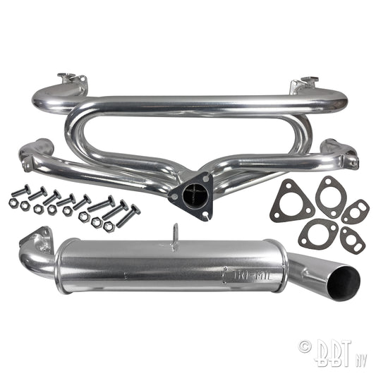 Header 4 in 1 + S.Q.P. muffler, Ceramic - Tri-Mil