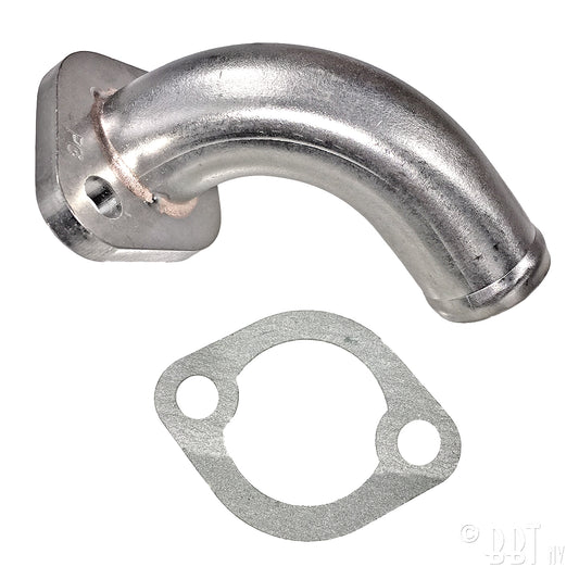 Water pipe elbow on engine case to 2nd cylinder, Stainless Steel