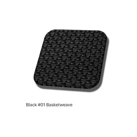 Complete Seat Cover Set for Low Back in Black Basket Weave: Beetle (1968-1972)