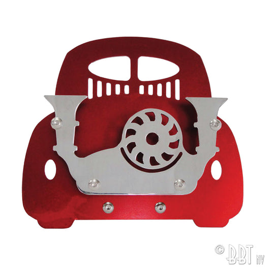 Business card holder Type 1, red, Vintage Speed