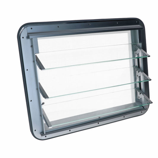 Westfalia louvre window, complete