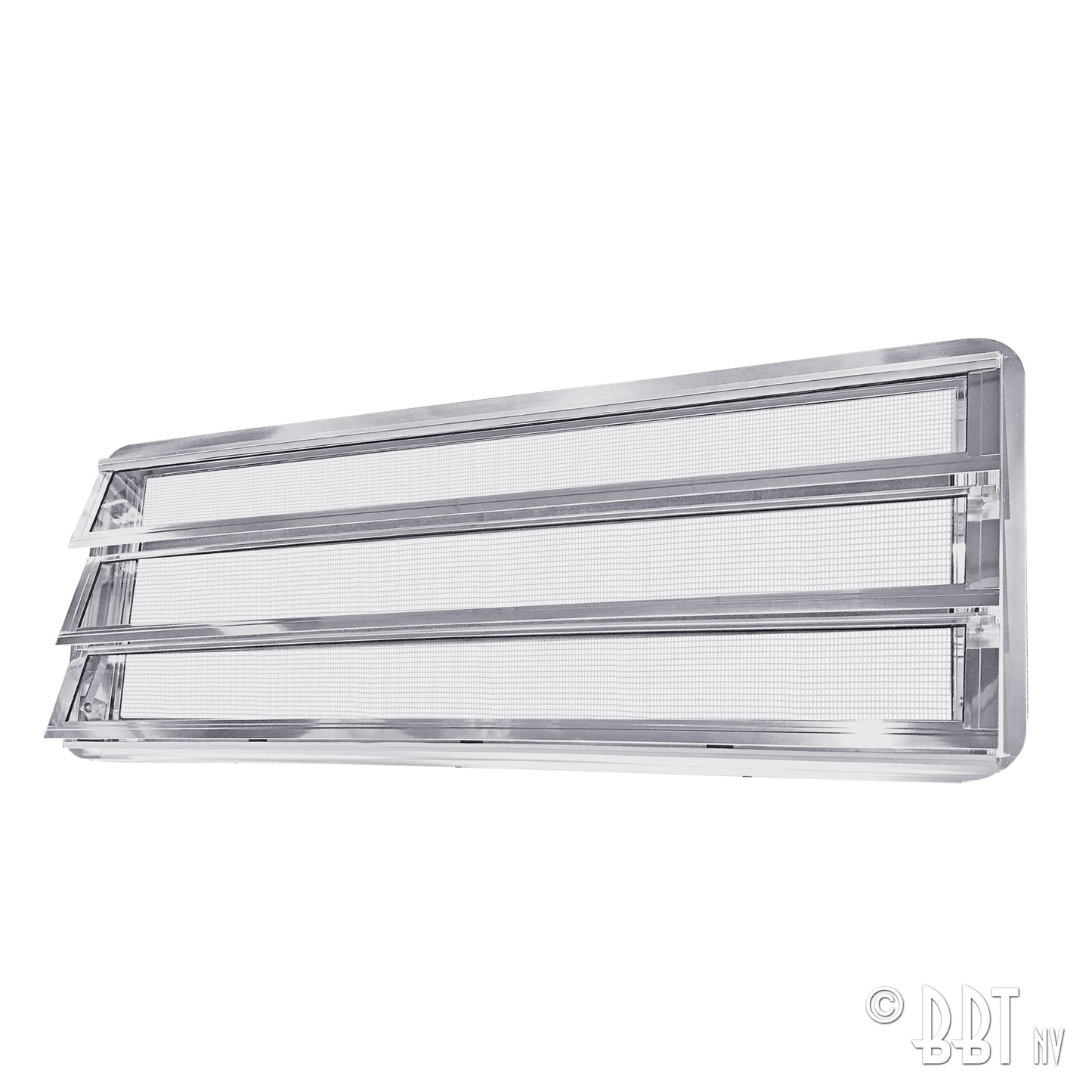 Westfalia louvre window complete, knob right
