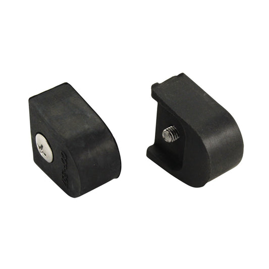 Rubber block stops, convertible, as pair