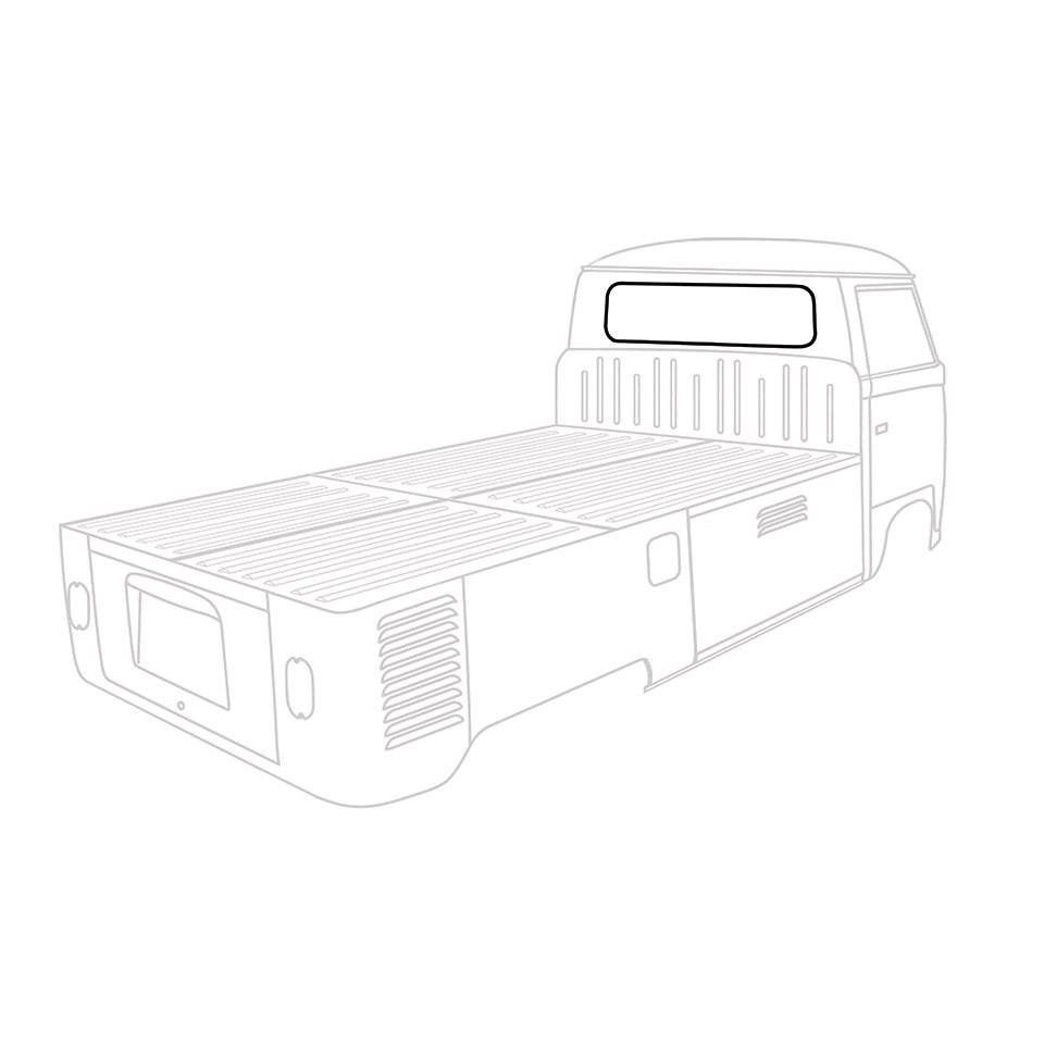 Rear window rubber, Pick up, each