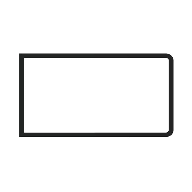 Central side window seal with vent wing 'Deluxe' (alu trim)