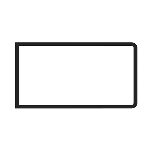 Central side window seal with vent wing 'Deluxe' (alu trim) Bus 08/67-07/79