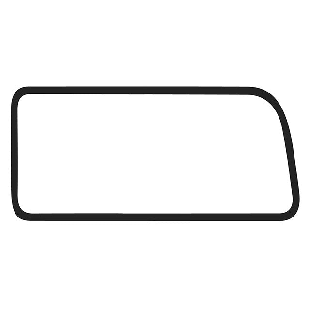 Rear side window seal 'Deluxe' (alu trim)