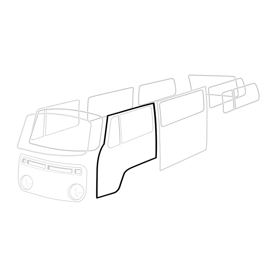 Door seal, left, each, German quality