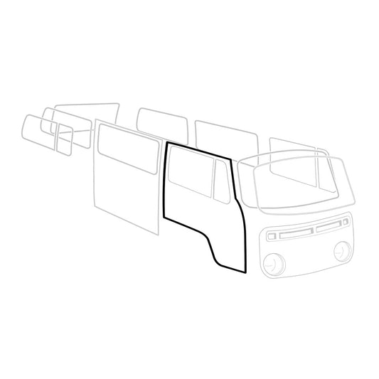 Door seal, right, each, German quality