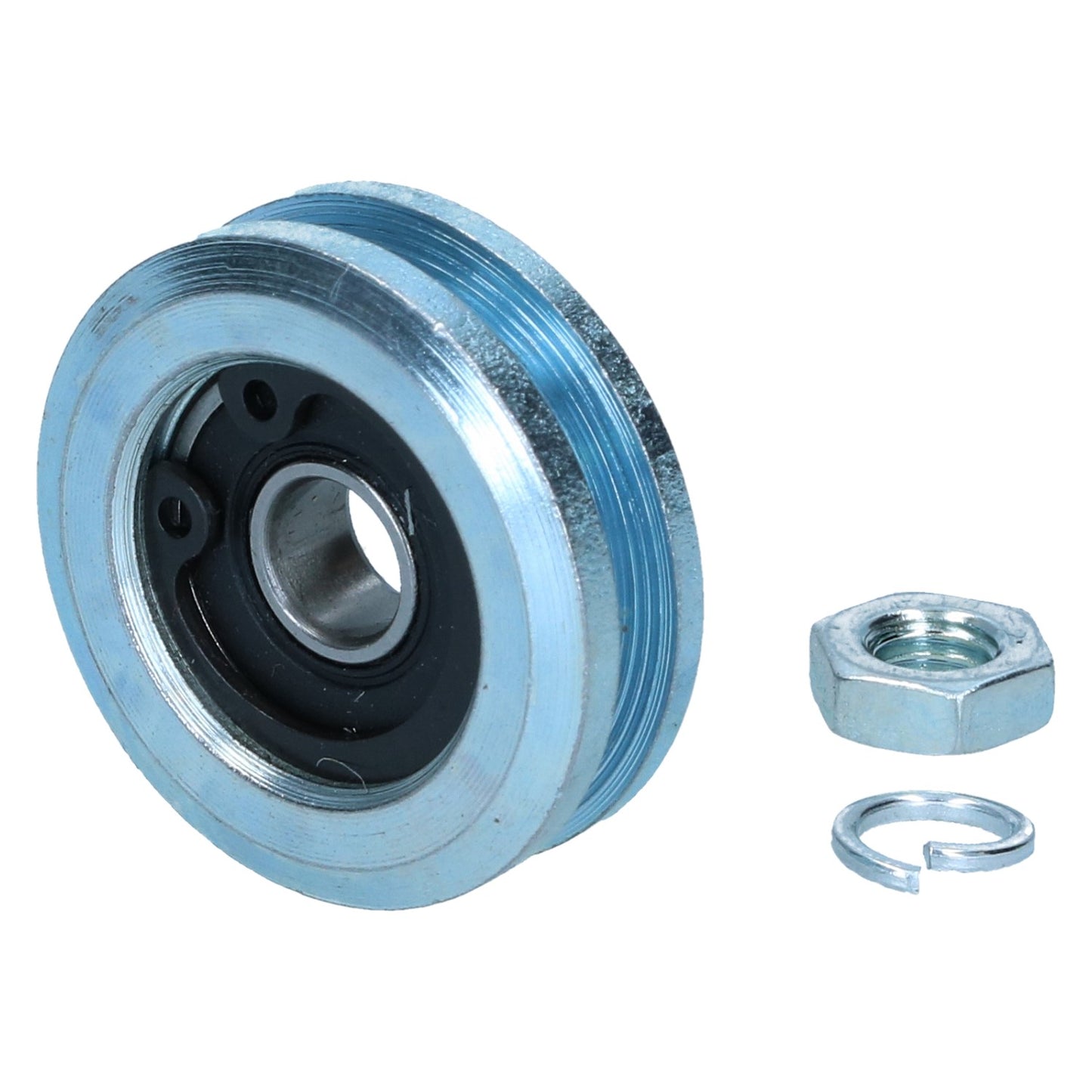 Guide bearing, central sliding door hinge
