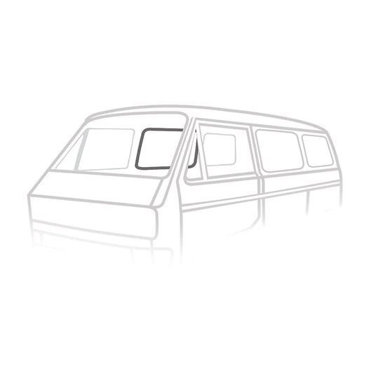 Sliding door window seal 'Deluxe' (plastic trim)