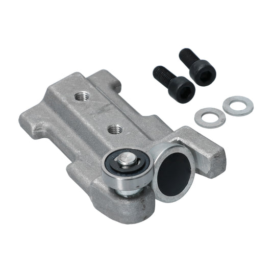 Lower bracket with roller for slidingdoor